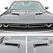 Voodonala for Challenger Hood Air Conditioner Outlet Vent Decorative Trim for Dodge Challenger 2015 up (Carbon Fiber Grain)