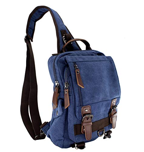 jiao miao canvas shoulder backpack