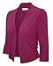 Ever77 Women's 3/4 Sleeve Open Bolero Cardigan/S,M,L,XL/TC1016
