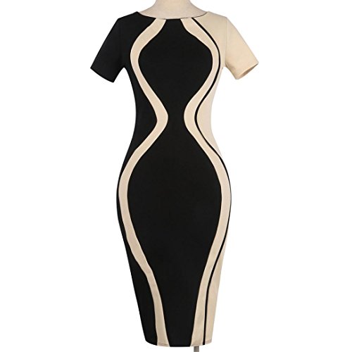 Sunday Bodycon damesjurk, sexy bodycon, korte mouwen, party, zakelijke stijl, potlood, mini-jurk - Image 4