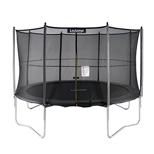 Lejump Trampolines 10-Feet with Safety Pad & Enclosure & Net & Ladder & Optional Basketball Hoop for Kids
