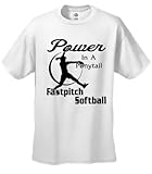 Softball T-Shirt Power In A Ponytail