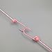 Kalevel Travel Clothesline with Clothespins for Hotels Cruise Ships Portable Elastic Clothesline Outdoor Camping Retractable Laundry Clothes Drying Line 10 Feet with Spacers (Pink)