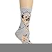 Mastiff Gray Cotton Dog Novelty Socks for Adults 9-11