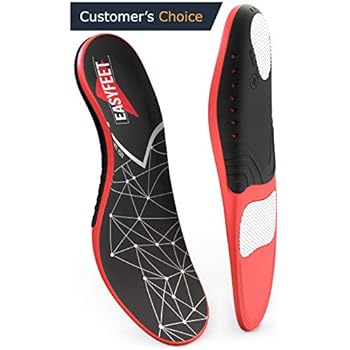 Plantar Fasciitis Arch Support Insoles for Men and Women Shoe Inserts - Orthotic Inserts - Flat Feet Foot - Running Athletic Gel Shoe Insoles - Orthotic insoles for Arch Pain High Arch - Boot Insoles