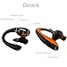 Bluetooth Headphones, Bluesim 4.0 Wireless Headphones Running Gym Exercise for Iphone 6 Plus 5s 4s Galaxy S6 S5 and Android Tablet (Orange)