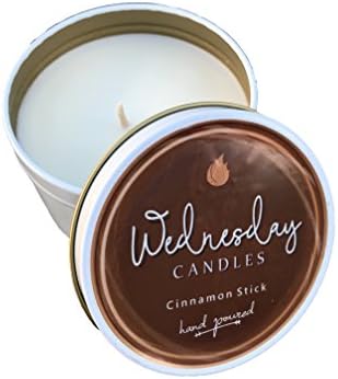 Wednesday Candles Natural Soy Wax Scented Candle, Hand-Poured, Made in USA (Cinnamon Stick)