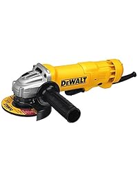 Amoladora angular DeWalt apoyada en paleta de 11 A