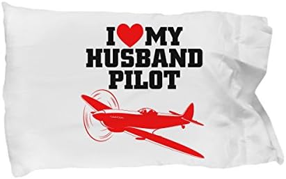 Perfect Valentines Gift for Husband - Pilot Husband Pillowcase