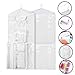 Clorso Hanging Closet Organizer and Wrapping Paper Storage for 40 Inch Gift Wrap Rolls and Gift Bags Plus Door Hook and Stickers