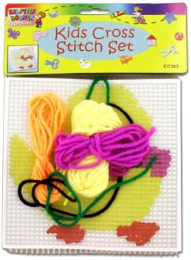 Wholesale Kid's Cross Stitch Kit - Set of 144, [Sewing & Needlecrafts, Cross Stitch]