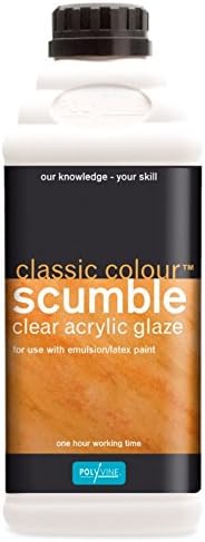 Polyvine Classic Colour Scumble Glaze, Decorative Acrylic Paint Medium for Walls & Furniture