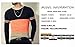 LOGEEYAR Mens Cotton Fitted Long-Sleeve Contrast Color Stitching T-Shirt (Large, L-Orange Black )