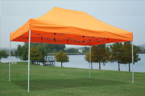 DELTA Canopies 10'x15' Pop up Canopy Wedding Party Tent Gazebo EZ UP Orange - F Model Commercial Frame
