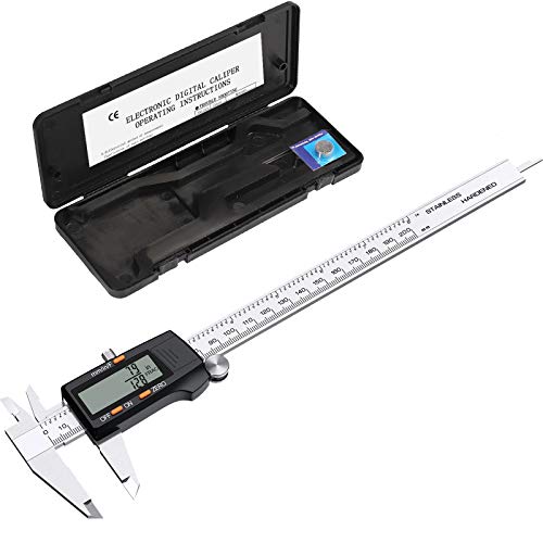 eSynic Calibrador Calibre Digital 200mm/8inch Pie de Ray Pinzas de Precision con Fracciones Pulgadas Metrica Conversor…