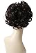 CAISHA Bun Hairpiece Ponytail Topknot Hepburn-Bun Scrunchie Updo Dark Brown Mix HK110