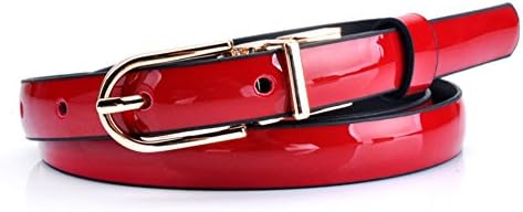 Ladies patent leather double waist-belt/Joker belt-D One Size