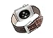 Apple Watch Alligator Grain Band Genuine Calf Leather fit iWatch Series 1 Series 2 Series 3 Sport & Edition 42MM Replacement Strap Watchbabd Silver