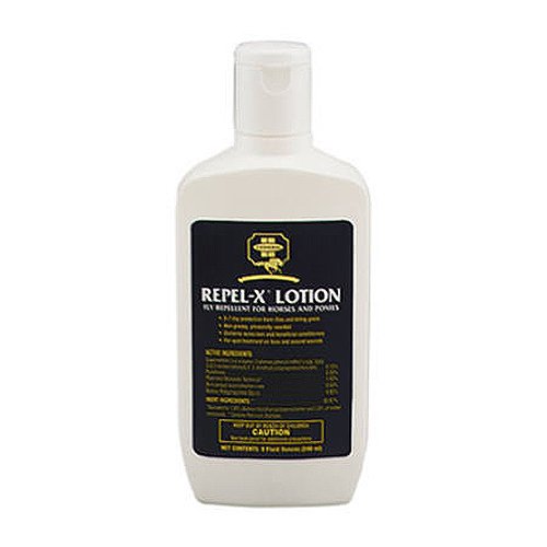 Farnam Repel-X Lotion Fly Repellent for Horeses and Ponies, 8-Ounce
