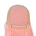 Pink Bob Human Hair Wigs Pre Plucked Full Glueless Lace Front Wig 10inch Middle Part Straight Short Frontal Bob Wig for Black Women Bleached Knots, Can be Styled