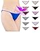 AMERICAN ACTIVE Women's 12 Pack Sexy String Bikini Briefs (Large)