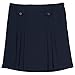 French Toast Little Girls' Front Pleated Skirt With Tabs, Navy, 5