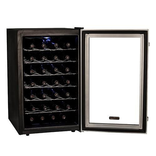 Koldfront TWR282S 28 Bottle Ultra Capacity Thermoelectric Wine Cooler - Platinum