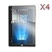 Chuwi Hi10 Screen Protector, Transwon 4-Pack Ultra-Clear HD Screen Protector for CHUWI Hi10 10.1 Inch Tablet PC - High Definition Invisible Protective Screen Film with Cleaning Cloth