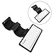 LuFOX 5 Pcs Plastic Two Sided Name ID Identification Tag Clip for Stethoscope Tube Replacement（Black Color）