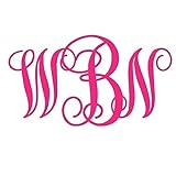 Vine Monogram by An Engineered Craft - Personalized Vinyl Decal for Car / Phone / YETI cup