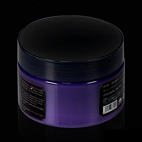 TONSEE 100ML Fashion Permanent Punk Hair Dye Light Gray Silver Color Cream (Purple 01) - Thumbnail 3