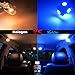 Yorkim T10 194 LED Bulbs Non Polarity 6th Generation for Car Interior Lights, LED Plate Light, Turn Signal Lights and Corner Lights – W5W 168 2825 T10 194 Wedge LED Bulb, Pack of 10 - Blue