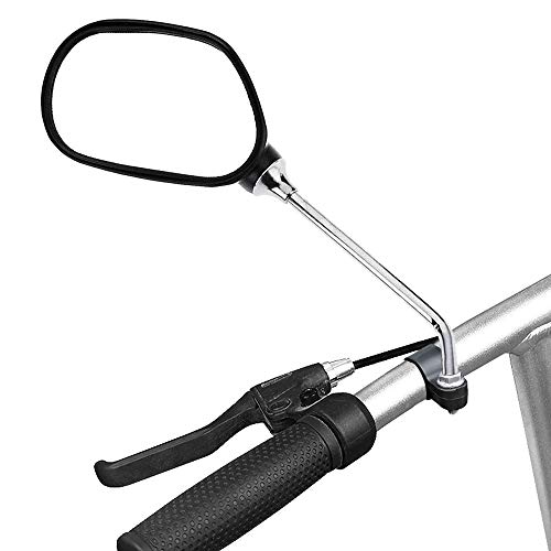 Ruikarhop Bike Rearview Mirrors,Adjustable Rotatable Handlebars Glass Mirror for Folding Bicycle Electric Mini Bike Motorcycle
