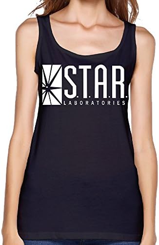 Women's Star Labs-The Flash Captain TV Laboratories Labs Logo Comics DT Tank Top-Black