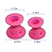 EZGO 20 Pieces Magic Hair Care Curler No Clip Silicone Soft Hair Style Roller, Pink