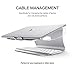Laptop Stand – Bestand Ergonomic Aluminum Ventilated Desktop Stand for MacBook [Honeycomb Version] Mount, Holder for Apple MacBook Air, MacBook Pro, All Notebooks, Silver(Patented)thumb 3