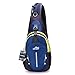 WOM-HOPE Portable Multi-functional Waterproof Unisex Outdoor Sports Chest Pack Bum Bag Sling Bag Hiking Daypacks Adjustable Strap Shoulder Backpack Cross Body Bag - Hiking,Biking,Running (Navy)