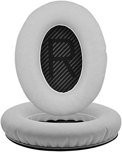 Replacement Earpads, CC Kimico 2 Pieces Foam Ear Pad - Cushion Repair for Bose Compatible with Quietcomfort 2 / Quiet Comfort 15 / QC 25 / QC 35 / Ae2 / Ae2i / Ae2w (White)