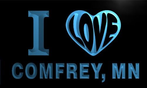 v58263-b I Love COMFREY, MN MINNESOTA City Limit Neon Light Sign