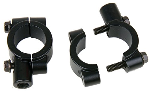 Black Motorcycle 7/8" 22mm handle bar Clamp with 10mm clockwise thread Mirror Mount for 2017 Ducati Diavel