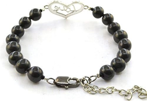 Shungite Bracelet with Vintage Connectors