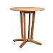 Amazonia Victor 1-Piece Outdoor Bistro Round Table | Certified Teak | Ideal for Patio and Indoors, 27Lx27Wx29H, Light Brown