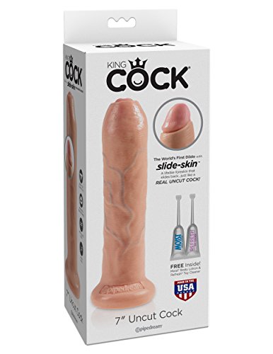 Pipedream Products King Cock 7″ Uncut Cock, Flesh, 12.1 Lb