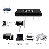 XtremPro 8-Port USB Powered 10/100Mbps Ethernet RJ45 Network Switch Hub - Black (61026)