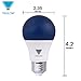TriGlow Blue LED A19 Light Bulb, 9 Watt (60 Watt Equivalent) Blue Light Bulbs 2-Pack