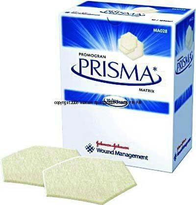 Promogran Prisma Matrix Wound Dressing - 4.34 sq. in. - Box of one unit by JNJ