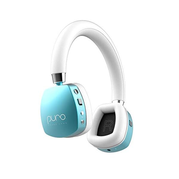 Puro-Sound-Labs-PuroQuiet-Over-Ear-ANC-Headphones-for-KidsTeensChildren-Wireless-Bluetooth-Earphones-Volume-Limiting-Noise-Isolation-Microphone-for-Learning-Traveling-Light-Teal Puro Sound Labs PQ On-Ear Active Noise Canceling Bluetooth Headphones for Kids- Safer Headphones for kids- Lightweight…
