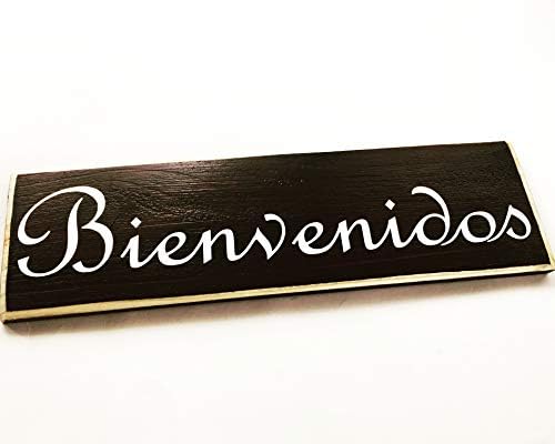 8x6 Welcome Bienvenidos Custom Wood Sign Spanish English Abierto Abierta Cerrado Signo Espa U00f1ol Bienvenidos Bi Lingual Office Door Hanger Wall Hangings Home Living Aloli Ru