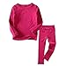 Little Kids Long Johns Thermal Underwear Set 2PC Crewneck Tops and Bottom Toddler Pajamas Warm Jammies,(1-7yrs)thumb 4