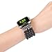 Solomo for Apple Watch Band Replacement, Decorated Handmade Luxury Jewelry Faux Pearl Bracelet Elastic Stretch iWatch Strap with Women Wristband for Apple Watch Series 4 / 3 / 2 /1 (42MM / 44MM Black)